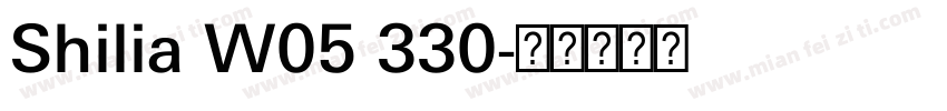 Shilia W05 330字体转换